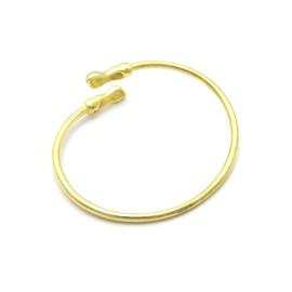 Egyptian Pyramid, Queen Nefertiti, Fist Piece 100% Solid Brass Cuff Bangle Bracelet (Fist/Medium)