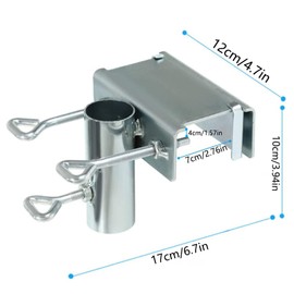 YUANHEHE Garden Umbrella Mounting Clip Space-Saving Balcony Parasol Holder Parasol Balcony Clamp for Deck, Chair, Desk, Dock, Beach, Yard, Balcony, Tables, Boats, Tailgates