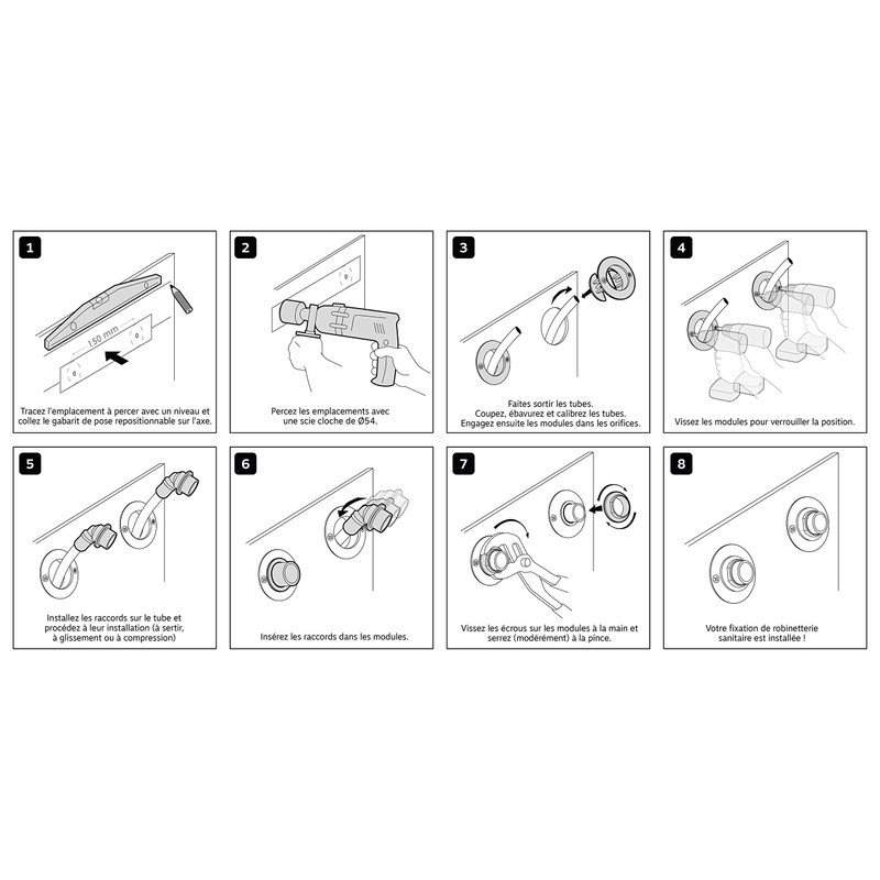SOMATHERM FOR YOU - 303520301 - Mounting Connectors for Shower