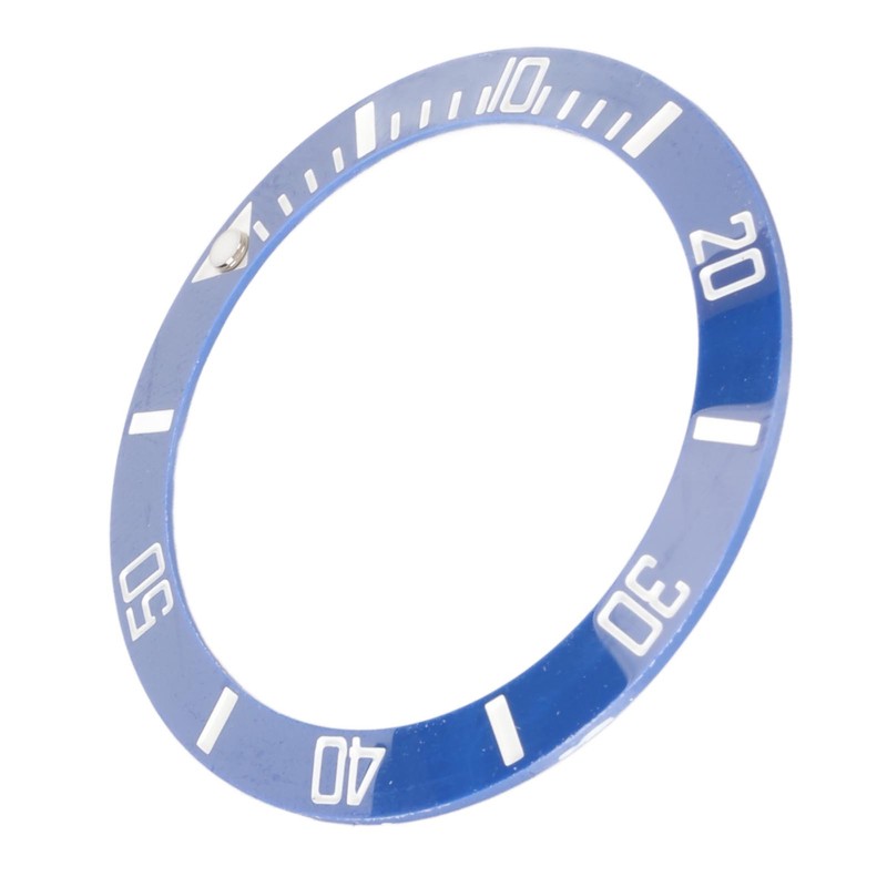 40mm Diameter Watch Bezel Insert Ring Clear Scale Luminous Ceramic