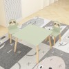 Modern Kids Table Chair Set 2 Sloth Chairs MDF Toddler