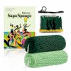 Esponja de red africana para la ducha, 2 esponjas exfoliantes