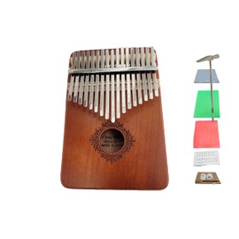 RsNifti Kalimba 17 Keys Thumb Piano Musical Instrument Wooden Mbira Finger Piano Mahogany