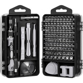 TEDFLOP 115-Piece Magnetic Screwdriver Set Kit, Professional Precision Tool Kit1141,Laptop Screw Drive Repair Screwdriver Tool for Computer, Phone, Tablet, Camera, PC, Watch