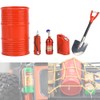 Fire Extinguisher Oil Drum Shovel Nitrogen Bottle Fit for SCX10