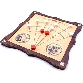 Brimtoy Lambs and Tigers traditional wooden board game
