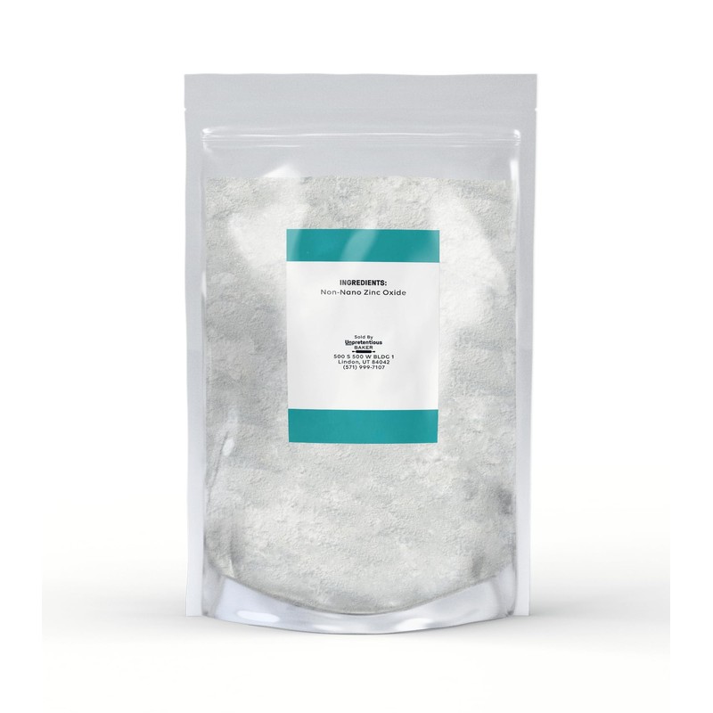 Unpretentious Non-Nano Zinc Oxide, Pure & Uncoated, Convenient Resealable Bag