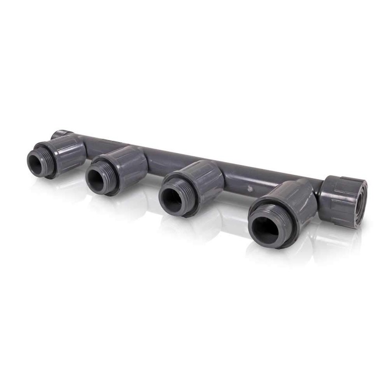 PVC screw connection, distributor Rain Bird 4-way distributor, 1 inch