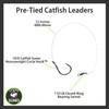 Heavyweight Catfish Hooks - Offset Octopus Circle Hooks - Pre-Tied