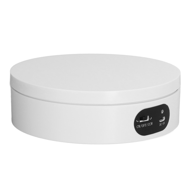 Rotating Display Stand White Epoxy Resin Flashing Motorized Rotating Display