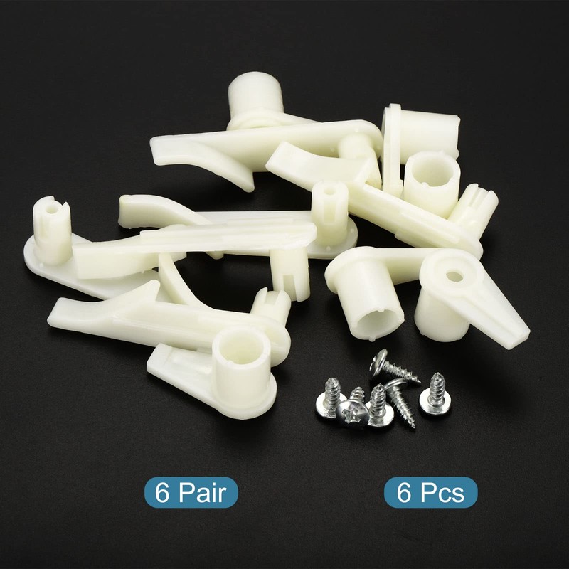 PATIKIL 3.5mm Lamp Shade Clips for Ceiling Flush Mount, 6