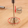Multifunctional stainless steel stirring, spring mechanical semi-automatic whisk, milk frother,