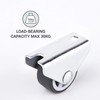 (Pack of 20) Rubber Fixed Castors 30 mm High Performance