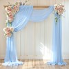 PARTISKY Wedding Arch Draping Fabric, 1 Panel 18FT Baby Blue