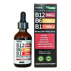 Nusava Vitamina B12,b6 Y B1 Gotas Líquidas,60ml