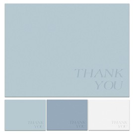 BIROYAL 12 Thank You Cards Set, Blank Thank You Card for Birthday, Farewell, Thank You (Parents, Friends, Colleagues, Teachers) - Includes 12 Envelopes & Golden Stickers for Office, School