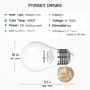 SHINESTAR Refrigerator Light Bulb,120V 40W Equivalent A15 Fridge Waterproof Bulbs,