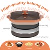 Microwave Grill Pan with Glass Cover - Bacon Cooker, Crisper