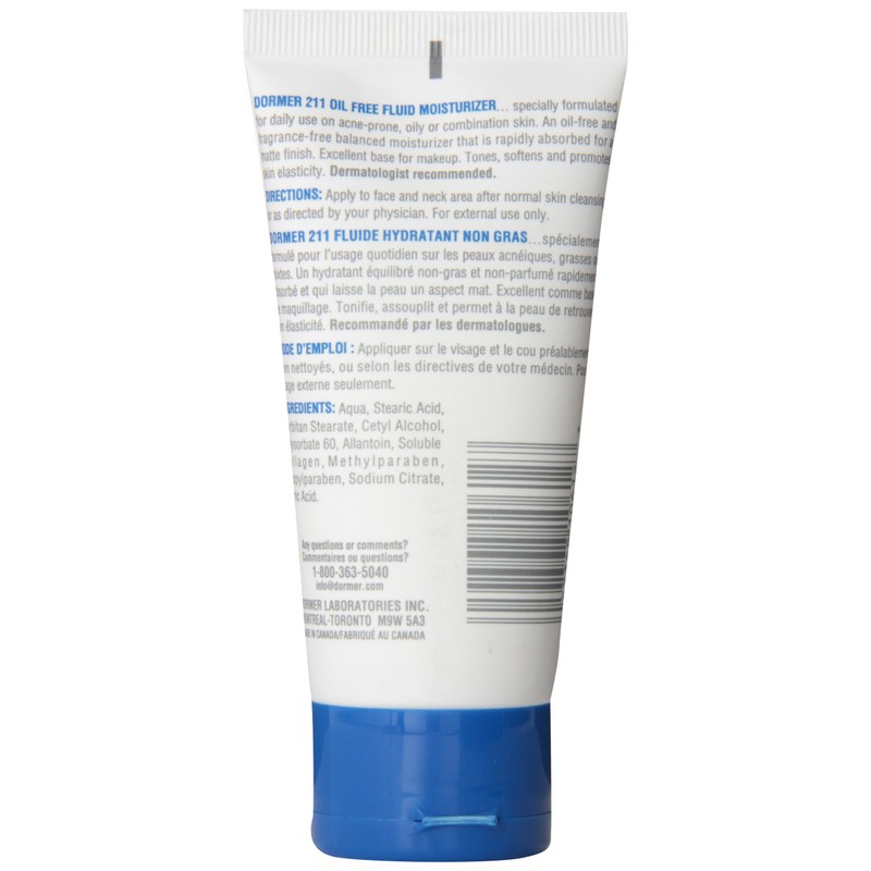 Oil-Free Fluid Moisturizer - Toning Moisturizer and Makeup Base for