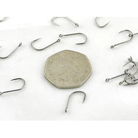 Phoxinus Rapier Wide Gape Carp Hooks. Coarse, match & carp fishing/gear/angling terminal tackle (Barbless, Size 8, 10, count)