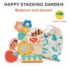 Mentari Wooden Stacking Garden - Balancing Toy Animal Blocks Game