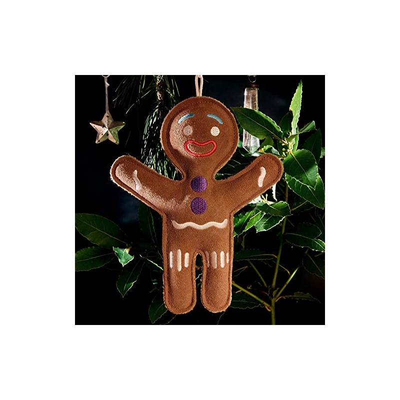 Green & Wilds Jean gingerbread person dog toy ( Suede