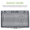 TOPPERFUN Tapa de Enchufe Impermeable, 19.00x11.50x4.50cm Tapa de Enchufe de