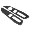 Seat Adjustment Button Panel Trim Soft Carbon Fiber Decoration Fit