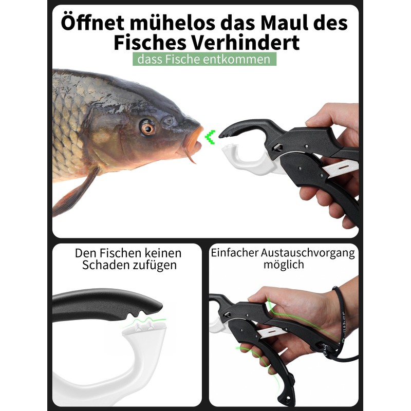pullther Fish Gripper - 23 cm, Fish Gripper Tool with