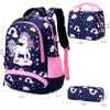 Meisohua Kids Backpack Set for Girls School Bookbag Kids Unicorn