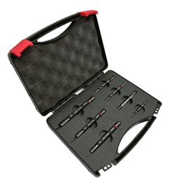 H6 Metric Thread Plug Gage Set of 7 PC Double End Go-No Go ANSI Taper Lock