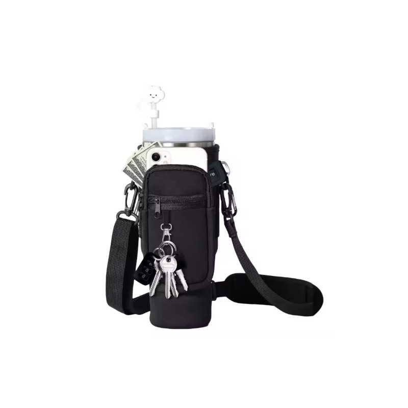 40 oz Water Bottle Carrier for Hands-Free Travel – Neoprene