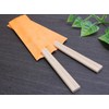 吉井 商事 "Commercial" 割ri箸 桧 元禄 Orange Chopsticks Bag 3-Pack,