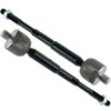 TRQ Front Inner Tie Rod Set Compatible with 2007-2012 Nissan