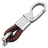 Skipper D-Clip Carabiner Keyring Imitation Leather Gift for Wife Husband