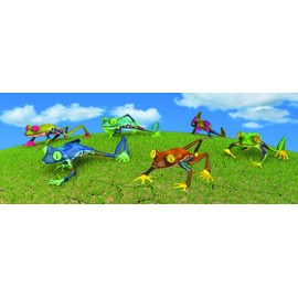 Gift Trenz 3-D Motion Frogs Bookmark with 6" Ruler