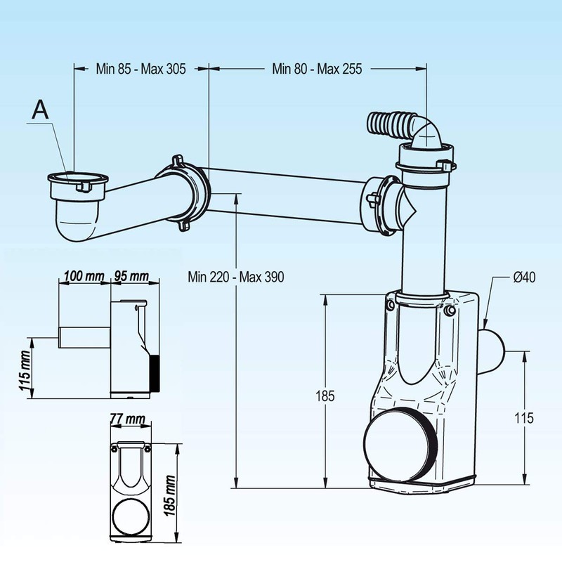 SIFONE LAVELLI 1 VIA PP ISPEZ. SPAZIO1 LIRA