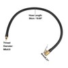 X AUTOHAUX 50cm 19.69" Tyre Inflator Pump Hose with Locking