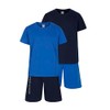 Boys 2 Pack Short Pyjamas Nightwear PJ Sets Twin Pack