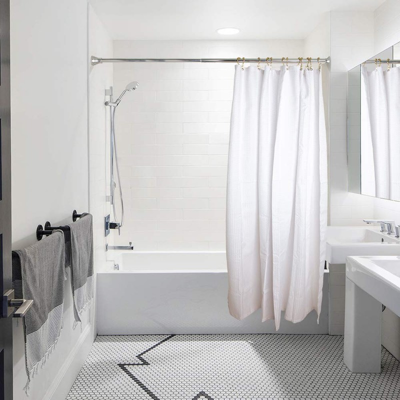 Utopia Alley Deco Flat Double Roller Shower Curtain Hooks (Gold)