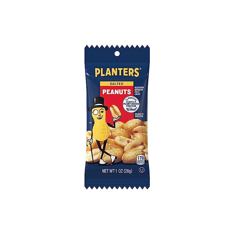 Planters Single Serve Salted Peanuts, 1 oz. Bags (Pack of