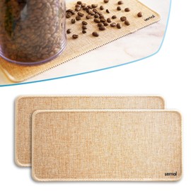 Ternal Original Harvest Series Kitchen, Bar, and Dish Mat – Durable Real Burlap Canvas Top with a Waterproof & Anti-Slip Rubber Bottom. Crafted with Premium Materials for Unmatched Quality (5.5x12in)