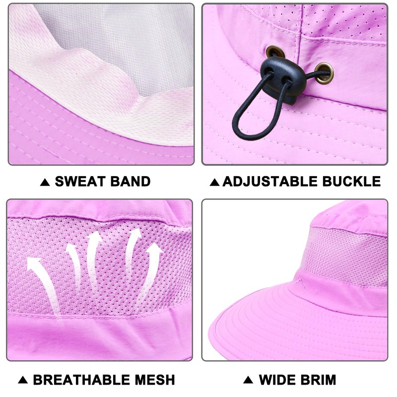 ZOORON Sun Hats for Men Women Fishing Hat with Neck