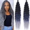 Water Wave Braiding Hair Pre Stretched Ombre Wavy Curly Braiding
