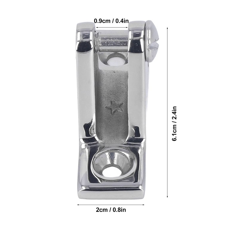 4 Piece Deck Hinge for Boat Top Mounting Accessories, Stainless