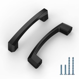 KNOKLOCK 10 Pack 3 Inch(76mm) Kitchen Cabinet Handles Matte Black Cabinet Pulls Kitchen Cabinet Hardware Drawer Pulls for Dresser Cupboard Wardrobe