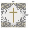 Unique 74852 Gold Holy Communion Luncheon Napkins 16 Pcs, Cross