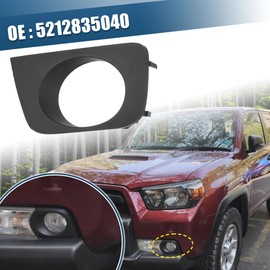 X AUTOHAUX Front Left Fog Light Grille Cover Trims Frame Fit for Toyota 4Runner 4.0L 2006-2009 No.5212835040 - Pack of 1