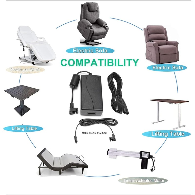 solsinsy 2-Pin AC DC 29V Power Adapter for FBS PSK651