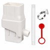 Rainwater Downspout Diverter for Rain Barrel – Adjustable Flexible Hose
